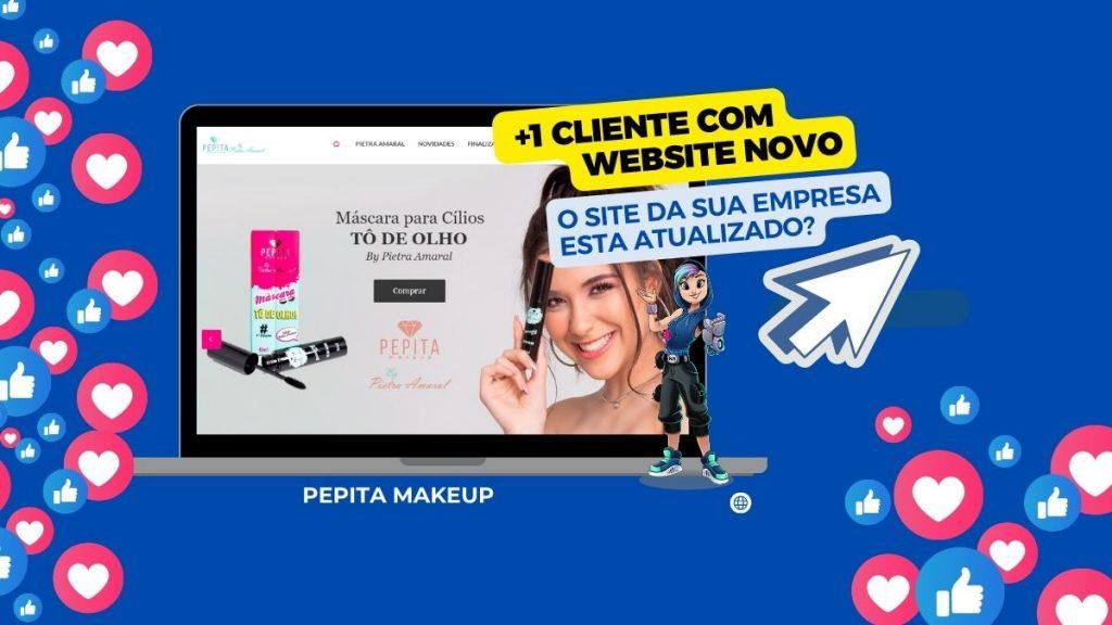 Reformulação do website da Pepita makeup