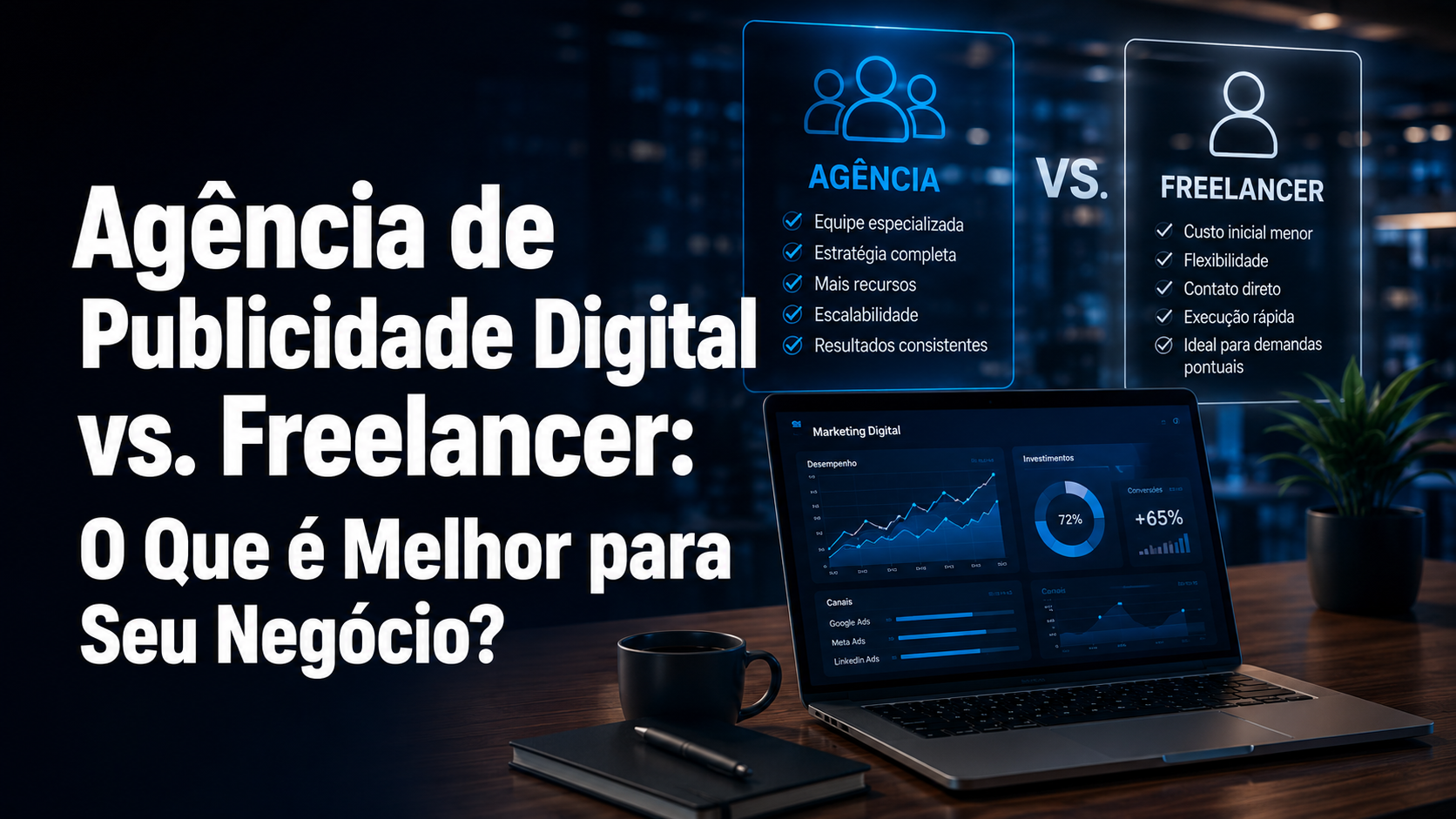 Agência de Publicidade Digital vs. Freelancer: O Que é Melhor para Seu Negócio?
