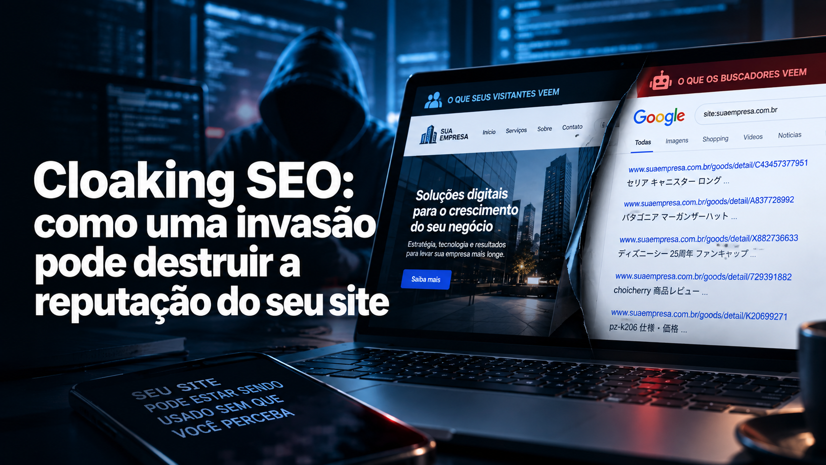 Cloaking SEO: como uma invasão pode destruir a reputação do seu site